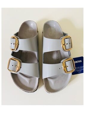 Birkenstock Arizona Big Buckle Sz 39 US 8 - 8.5 in Grey
